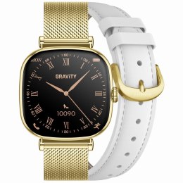 SMARTWATCH DAMSKI GRAVITY GT32-2 - ROZMOWY BLUETOOTH, DODATKOWY PASEK (sg047b)
