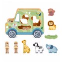 TOOKY TOY Samochód Sorter Kostka Aktywności Montessori Safarii