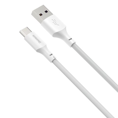 Baseus 2x kabel USB-A - USB Typ C szybkie ładowanie Quick Charge 40 W 5 A 1,5 m - biały (TZCATZJ-02)