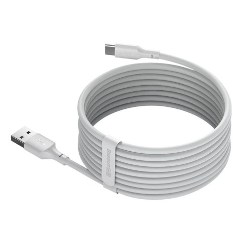 Baseus 2x kabel USB-A - USB Typ C szybkie ładowanie Quick Charge 40 W 5 A 1,5 m - biały (TZCATZJ-02)