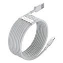 Baseus 2x kabel USB-A - USB Typ C szybkie ładowanie Quick Charge 40 W 5 A 1,5 m - biały (TZCATZJ-02)