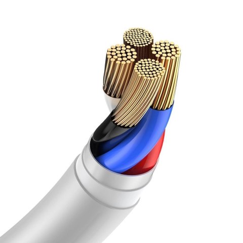 Baseus 2x kabel USB - Lightning szybkie ładowanie 1,5 m biały (TZCALZJ-02)