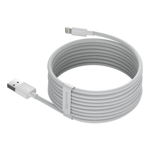 Baseus 2x kabel USB - Lightning szybkie ładowanie 1,5 m biały (TZCALZJ-02)