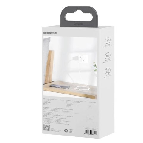 Baseus 2x kabel USB - Lightning szybkie ładowanie 1,5 m biały (TZCALZJ-02)