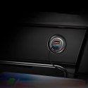 Baseus Circular inteligentna ładowarka samochodowa 2x USB QC3.0 Quick Charge 3.0 SCP AFC 30W czarny (CCALL-YD01)