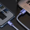 Baseus Crystal Shine Series kabel przewód USB do szybkiego ładowania i transferu danych USB Typ A - Lightning 2,4A 2m fioletowy