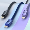 Baseus Crystal Shine Series kabel przewód USB do szybkiego ładowania i transferu danych USB Typ A - Lightning 2,4A 2m fioletowy