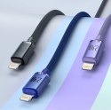 Baseus Crystal Shine Series kabel przewód USB do szybkiego ładowania i transferu danych USB Typ A - Lightning 2,4A 2m fioletowy