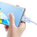 Baseus Crystal Shine Series kabel przewód USB do szybkiego ładowania i transferu danych USB Typ A - USB Typ C 100W 2m fioletowy