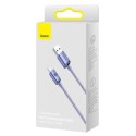 Baseus Crystal Shine Series kabel przewód USB do szybkiego ładowania i transferu danych USB Typ A - USB Typ C 100W 2m fioletowy