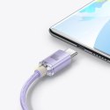 Baseus Crystal Shine Series kabel przewód USB do szybkiego ładowania i transferu danych USB Typ A - USB Typ C 100W 2m fioletowy