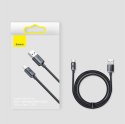 Baseus Crystal Shine Series kabel przewód USB do szybkiego ładowania i transferu danych USB Typ A - USB Typ C 100W 2m fioletowy