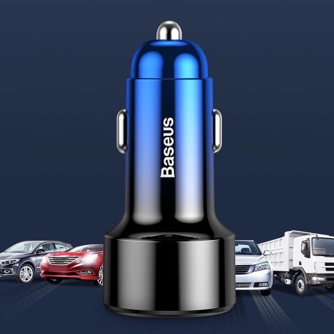 Baseus Magic Series Dual QC - ładowarka samochodowa Quick Charge 3.0 2x USB 45W 6A czarny (CCMLC20A-01)