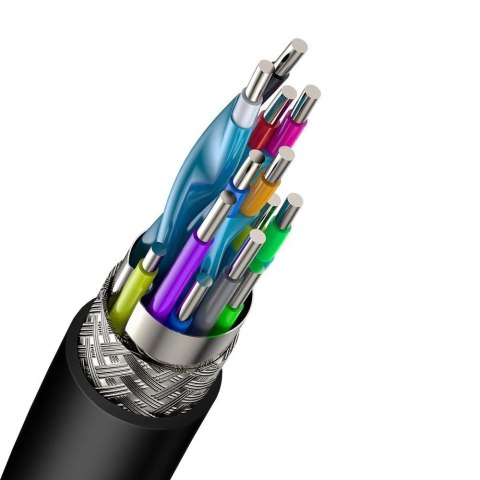Baseus kabel przewód HDMI 2.0 4K 60 Hz 3D HDR 18 Gbps 3 m czarny (CAKGQ-C01)