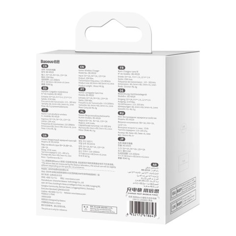Baseus Simple Mini3 ładowarka indukcyjna MagSafe 15W czarny
