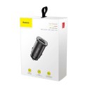 Baseus Square PPS inteligentna ładowarka samochodowa z portami USB Quick Charge 4.0 QC 4.0 i USB-C PD 3.0 SCP czarny (CCALL-AS01