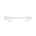 Baseus Superior kabel USB - Lightning 2,4A 0,25 m Biały (CALYS-02)