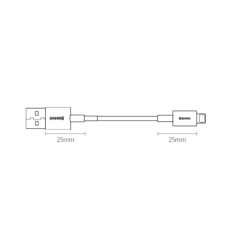 Baseus Superior kabel USB - Lightning 2,4A 1 m Biały (CALYS-A02)
