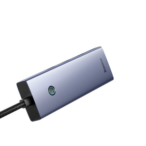 Hub USB-A Baseus UltraJoy Series 4xUSB-A 3.0 1xUSB-C 5V - szary