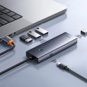 Hub USB-A Baseus UltraJoy Series 4xUSB-A 3.0 1xUSB-C 5V - szary