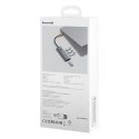 Hub USB-A Baseus UltraJoy Series 4xUSB-A 3.0 1xUSB-C 5V - szary