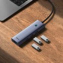 Hub USB Baseus UltraJoy Series 5w1 USB-C HDMI 4K 4x USB-A 3.0 - szary