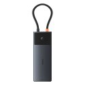 Hub USB-C Baseus Metal Gleam II 10w1 HDMI USB-A USB-C RJ45 SD/TF - szary