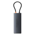 Hub USB-C Baseus Metal Gleam II 10w1 HDMI USB-A USB-C RJ45 SD/TF - szary