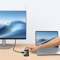 Hub USB-C Baseus Metal Gleam II 10w1 HDMI USB-A USB-C RJ45 SD/TF - szary
