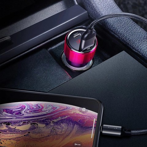 Ładowarka Baseus Magic Series PPS CCMLC20C-01 samochodowa 45W USB-C PD / USB-A QC - czarna