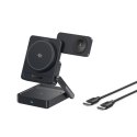 Ładowarka bezprzewodowa Baseus PicoGo AF21 3w1 Qi2.2 35W z kablem USB-C 1m - czarna