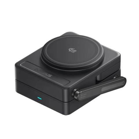 Ładowarka bezprzewodowa Baseus PicoGo AF21 3w1 Qi2.2 35W z kablem USB-C 1m - czarna