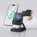 Ładowarka bezprzewodowa Baseus PicoGo AF21 3w1 Qi2.2 35W z zasilaczem EU 45W i kablem USB-C 1m - czarna