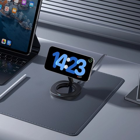 Ładowarka indukcyjna Baseus EnerFill FF11 15W składana z ładowarką sieciową 20W i kablem USB-C 1m - czarna