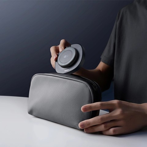Ładowarka indukcyjna Baseus EnerFill FF11 15W składana z ładowarką sieciową 20W i kablem USB-C 1m - czarna