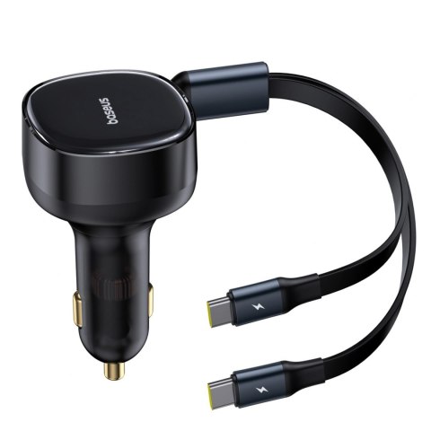 Ładowarka samochodowa Baseus Enjoyment 33W 2w1 2x USB-C - czarna