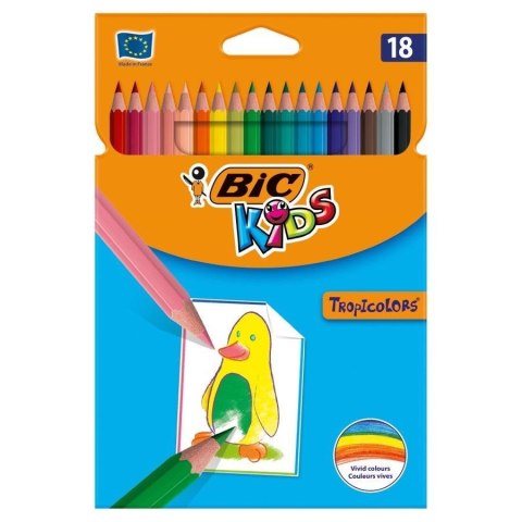 Kredki Tropicolors 18 kol. blister BIC