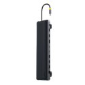 Stacja dokująca Baseus EliteJoy EH3 hub 12w1 USB-C - 2xHDMI 4K@60Hz DisplayPort 4K@60Hz 2xUSB-C 10Gb/s 2xUSB-A 5Gb/s USB-A 480Mb
