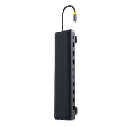 Stacja dokująca Baseus EliteJoy EH3 hub 12w1 USB-C - 2xHDMI 4K@60Hz DisplayPort 4K@60Hz 2xUSB-C 10Gb/s 2xUSB-A 5Gb/s USB-A 480Mb