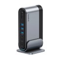 Stacja dokująca USB-C Baseus UnionJoy 2xHDMI4K@60Hz 1xDP4K@60Hz 3xUSB-A3.0 2xUSB-C3.0 2xUSB-A2.0 1xRJ45 PD PC 1xSD+TF 1x3.5mm mi