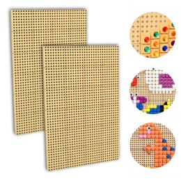 MASTERKIDZ Tablica Naukowa Kreatywna STEM Zestaw 2 Sztuki + Panel Montażowy 120x80cm