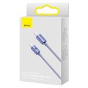 Kabel Baseus CAJY000605 USB-C - USB-C PD 100W 5A 480Mb/s 1,2m - fioletowy