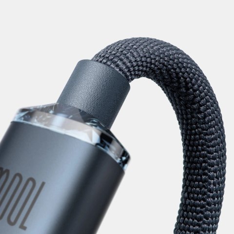 Kabel Baseus CAJY000605 USB-C - USB-C PD 100W 5A 480Mb/s 1,2m - fioletowy