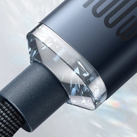 Kabel Baseus CAJY000605 USB-C - USB-C PD 100W 5A 480Mb/s 1,2m - fioletowy