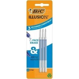 Wkład Illusion 0,7mm niebieski 3szt BIC