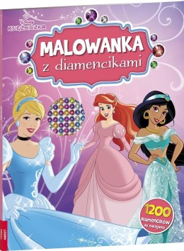 Disney Księżniczka. Malowanka z diamencikami