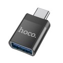 Adapter OTG USB C do USB A Hoco UA17 czarny