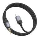Kabel AUX Jack 3,5 mm (męski) do Lightning (męski) Hoco 1 m UPA32A czarny