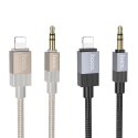 Kabel AUX Jack 3,5 mm (męski) do Lightning (męski) Hoco 1 m UPA32A czarny
