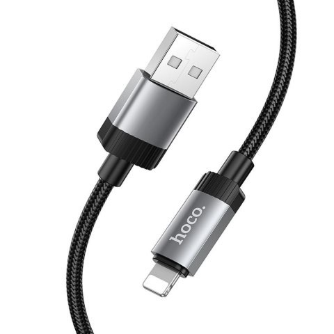 Kabel USB A do Lightning Hoco 2,4A 1 m X117 czarny